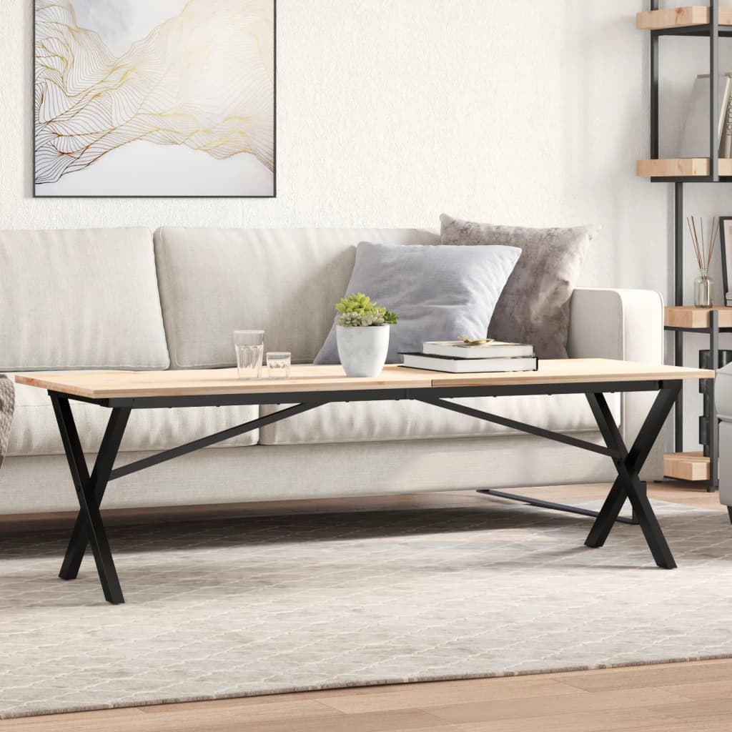 Pernas para mesa de centro estrutura em x aço