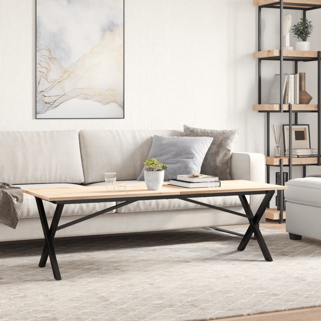 Pernas para mesa de centro estrutura em x aço