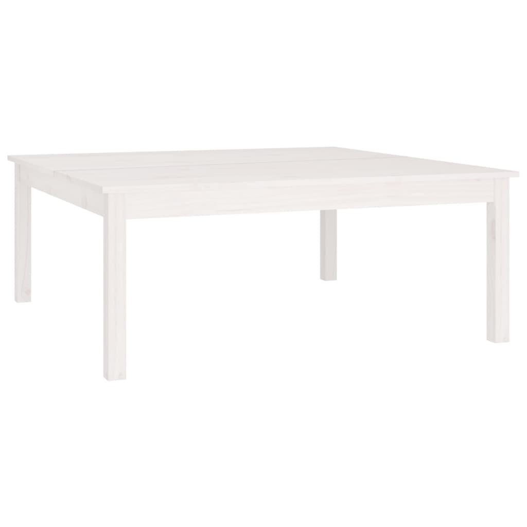 Mesa de centro 100x100x40 cm pinho maciço branco