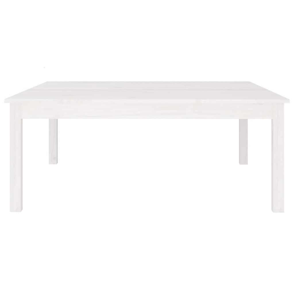 Mesa de centro 100x100x40 cm pinho maciço branco