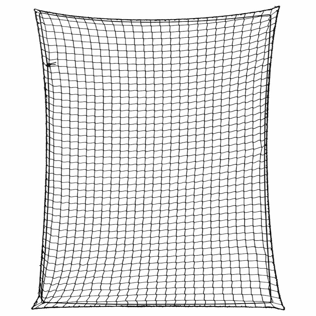 Rede para reboque com corda elástica 3x2,5 m PP preto