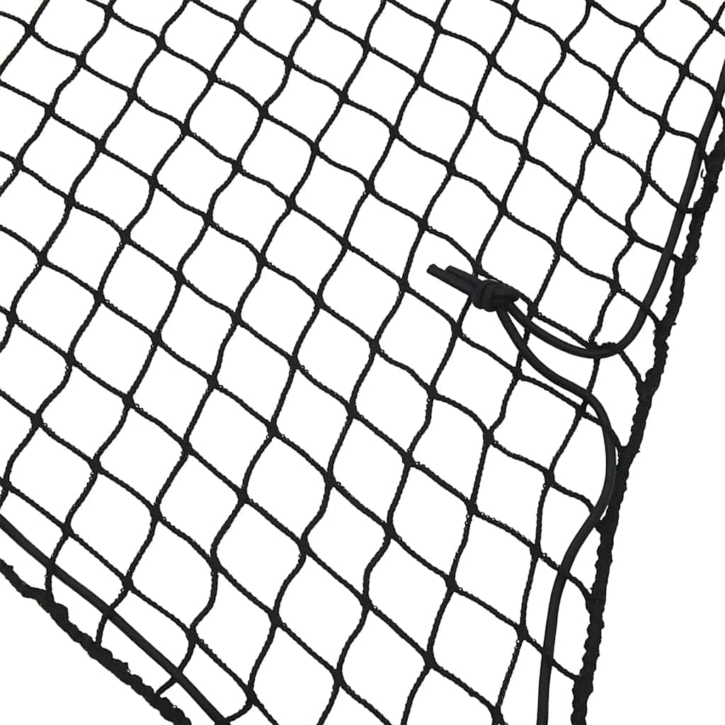 Rede para reboque com corda elástica 3x2,5 m PP preto