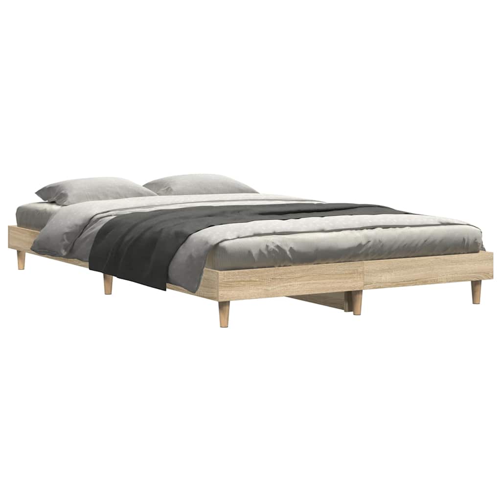Estrutura cama s/ colchão derivados de madeira carvalho sonoma