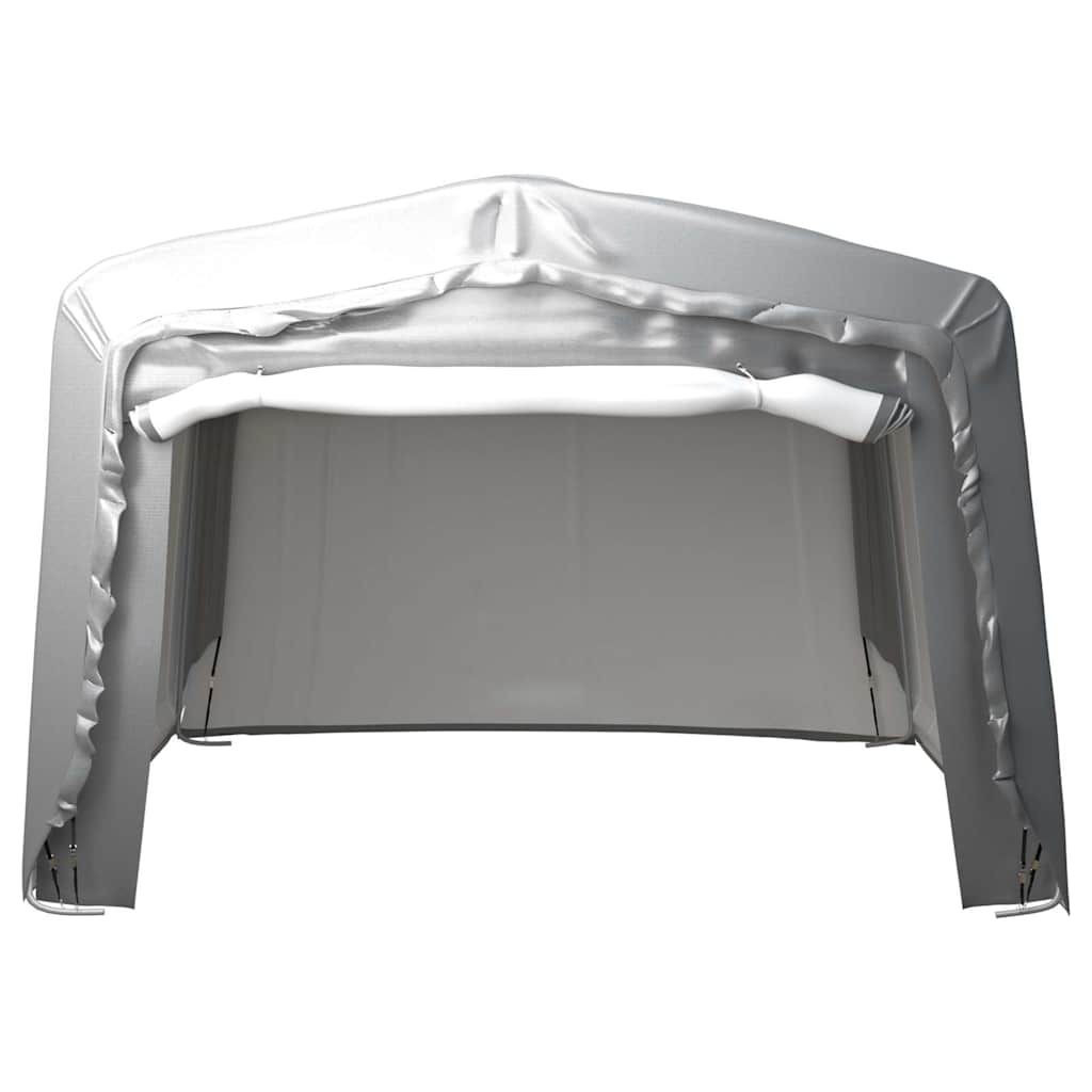 Tenda de armazenamento 370x370 cm aço cinzento