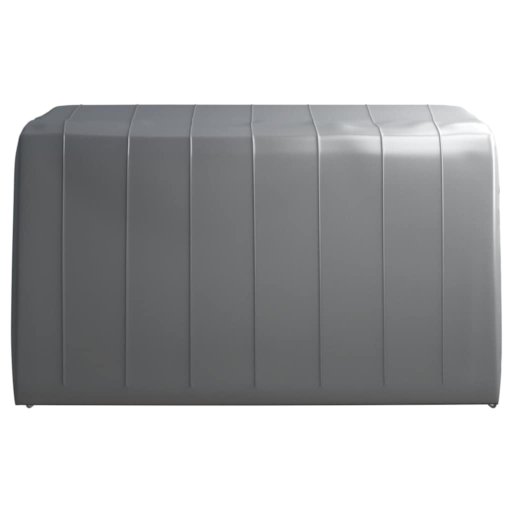 Tenda de armazenamento 370x370 cm aço cinzento