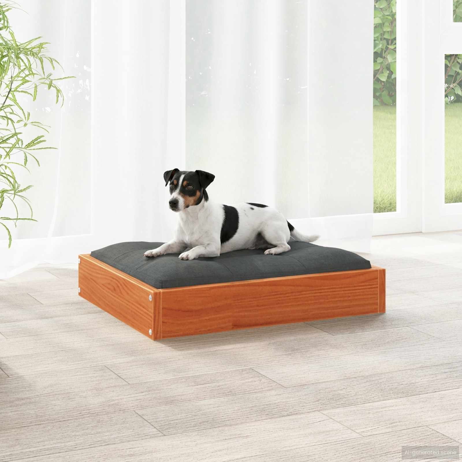 Cama para cachorro marrom cera 51,5 x 44 x 9 cm