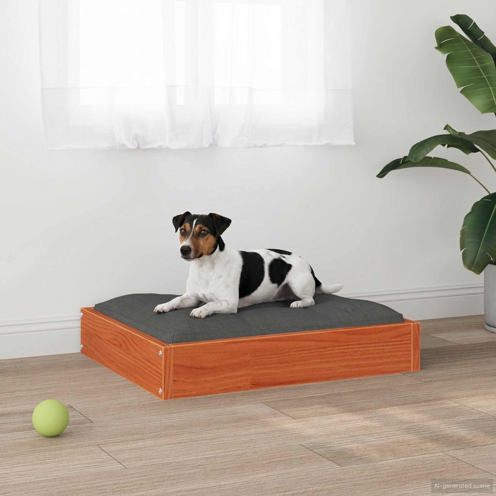 Cama para cachorro marrom cera 51,5 x 44 x 9 cm
