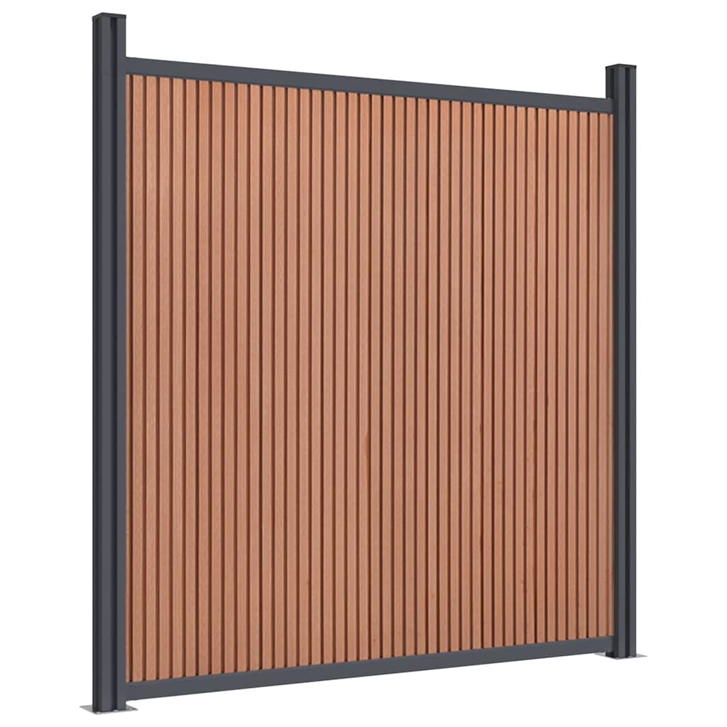 Painel de vedação 699x186 cm wpc castanho