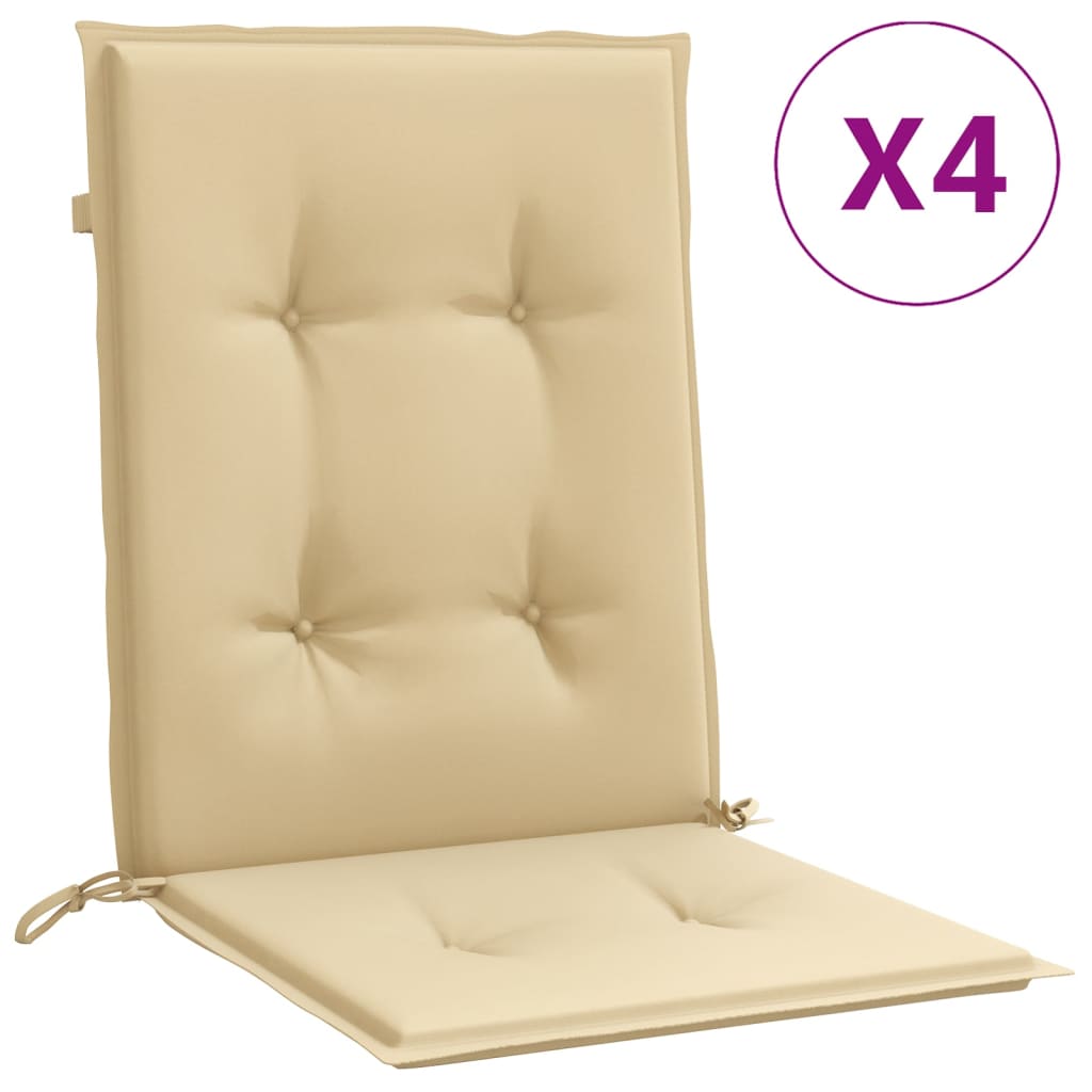 Almofadões lombares p/ cadeiras 4pcs 100x50x4cm mesclado tecido