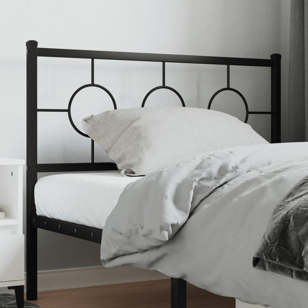 Cabeceira de substituição 107 cm metal preto