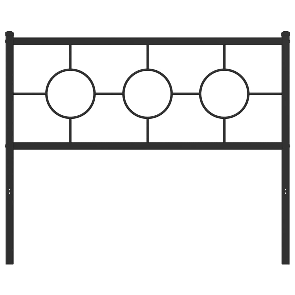 Cabeceira de substituição 107 cm metal preto