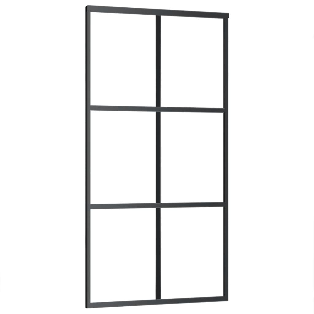 Porta deslizante c/ conj ferragens 102x205cm vidro esg/alumínio