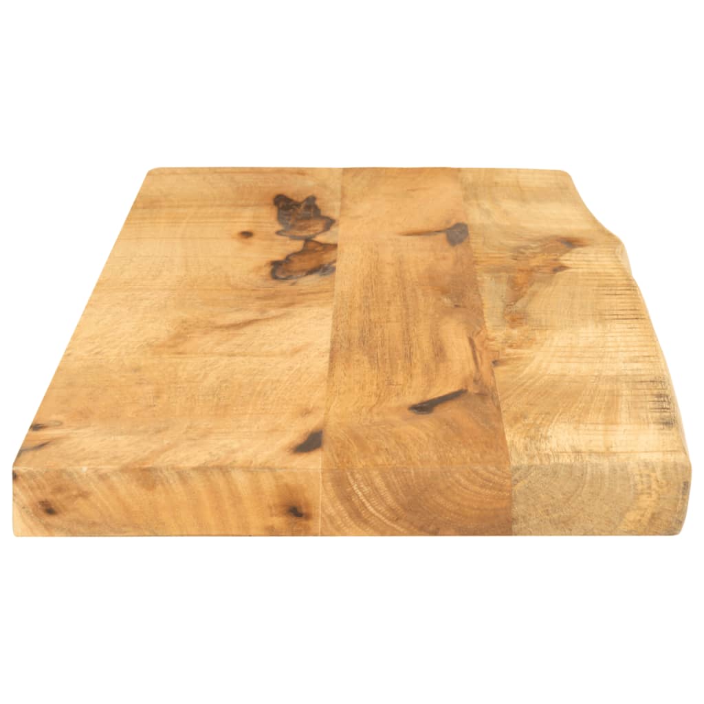 Tampo de mesa c/ borda viva 70x40x2,5cm mangueira áspera maciça