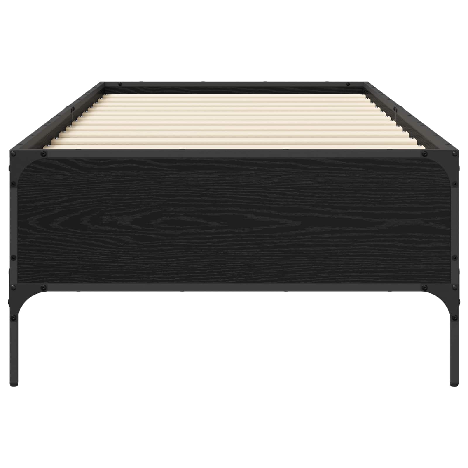 Estrutura da cama carvalho preto 80 x 200 cm