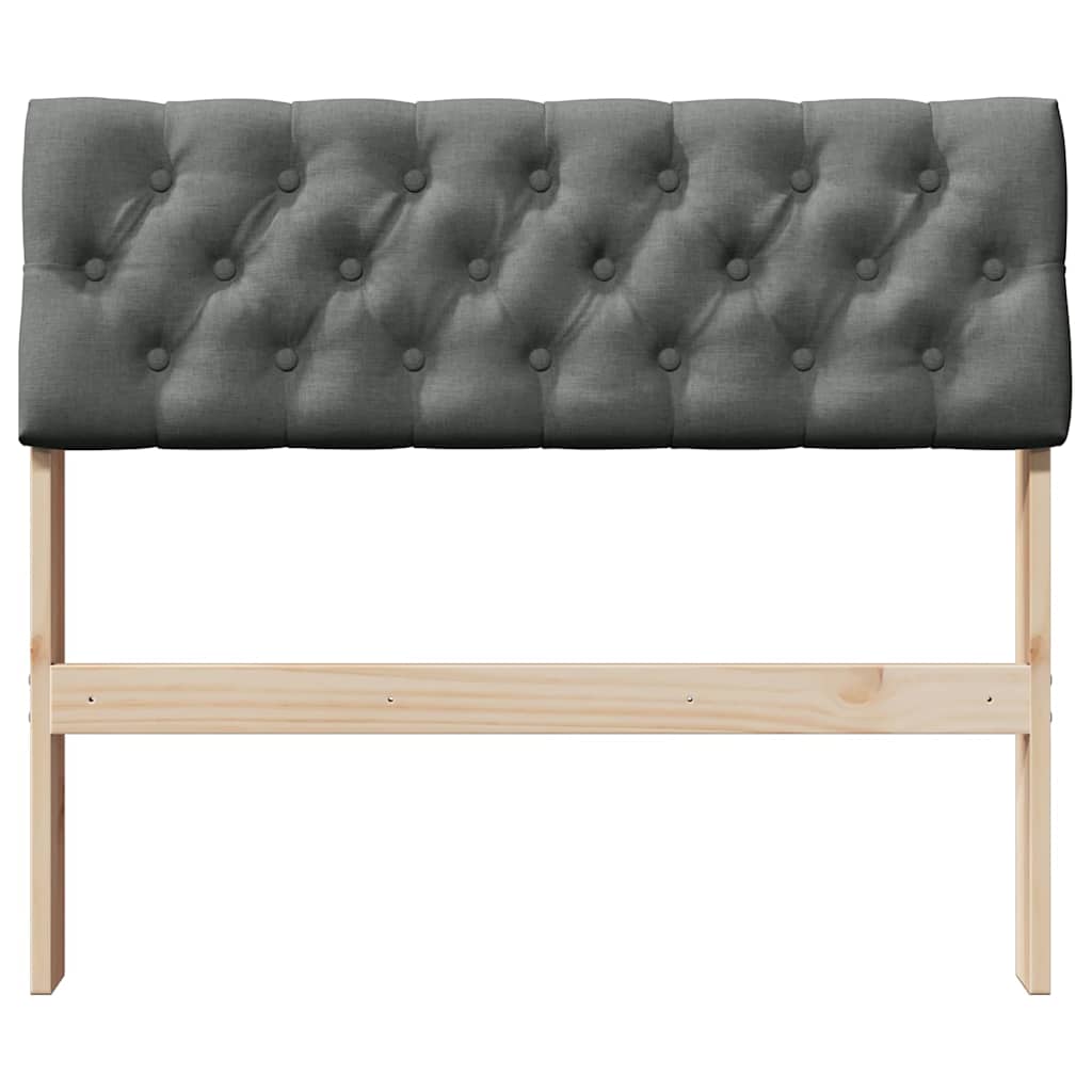 Cabeceira estofada cinza escuro 90 cm