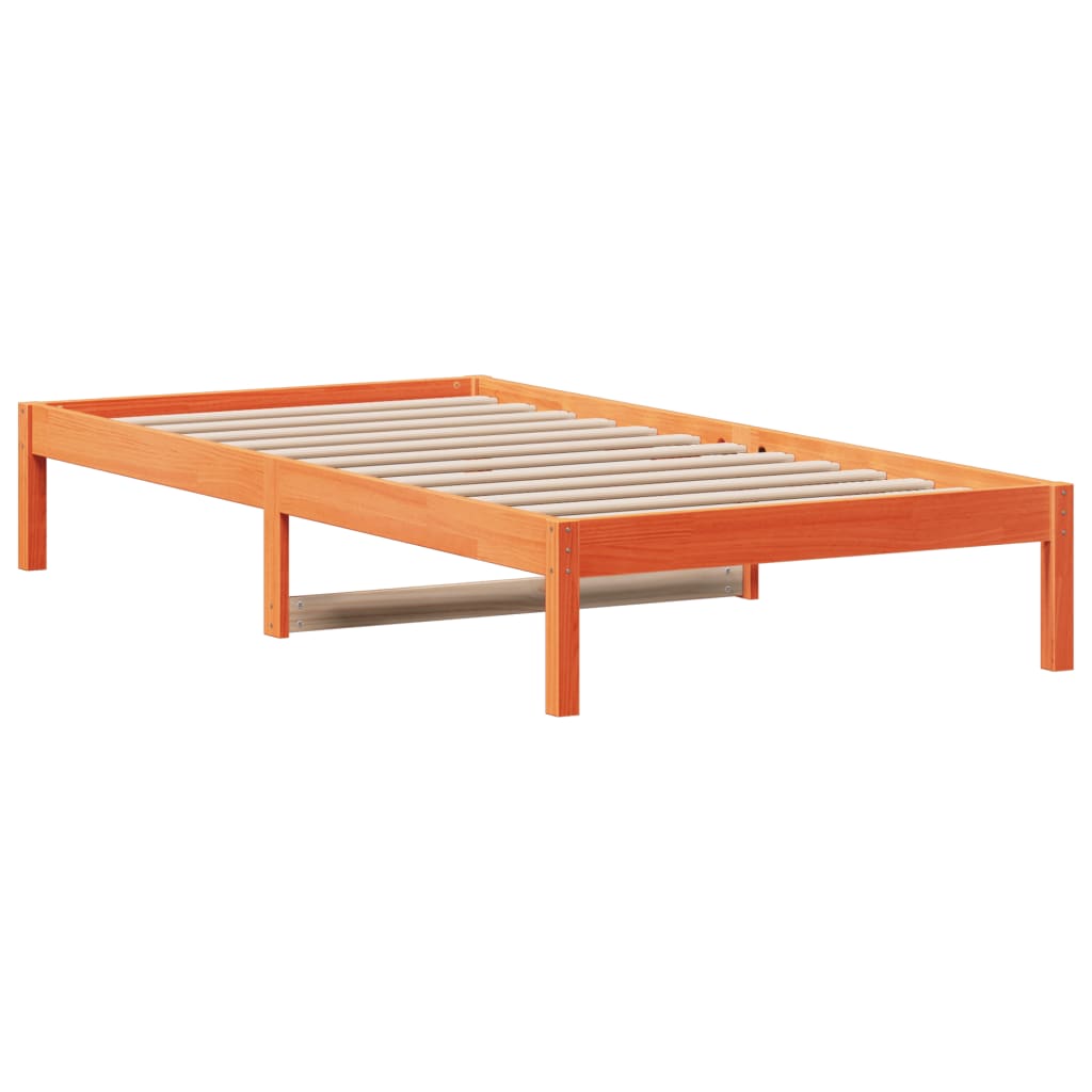 Sofá-cama sem colchão 90x200 cm pinho maciço castanho-mel