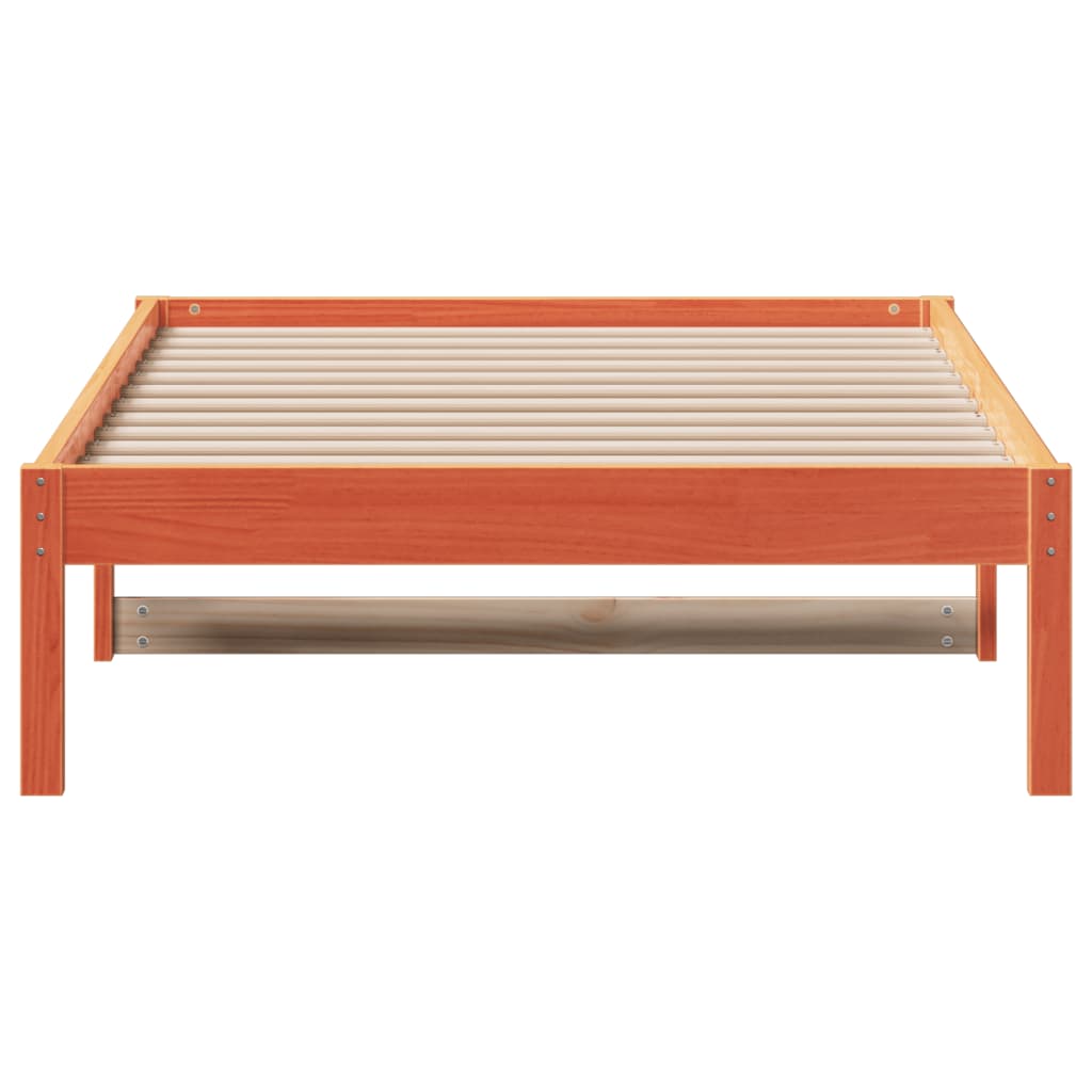 Sofá-cama sem colchão 90x200 cm pinho maciço castanho-mel