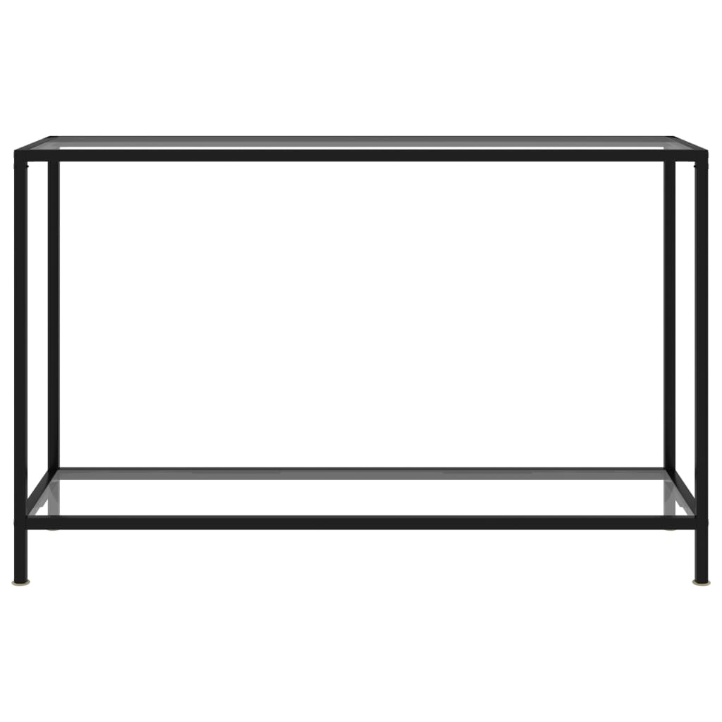 Mesa consola 120x35x75 cm vidro temperado transparente