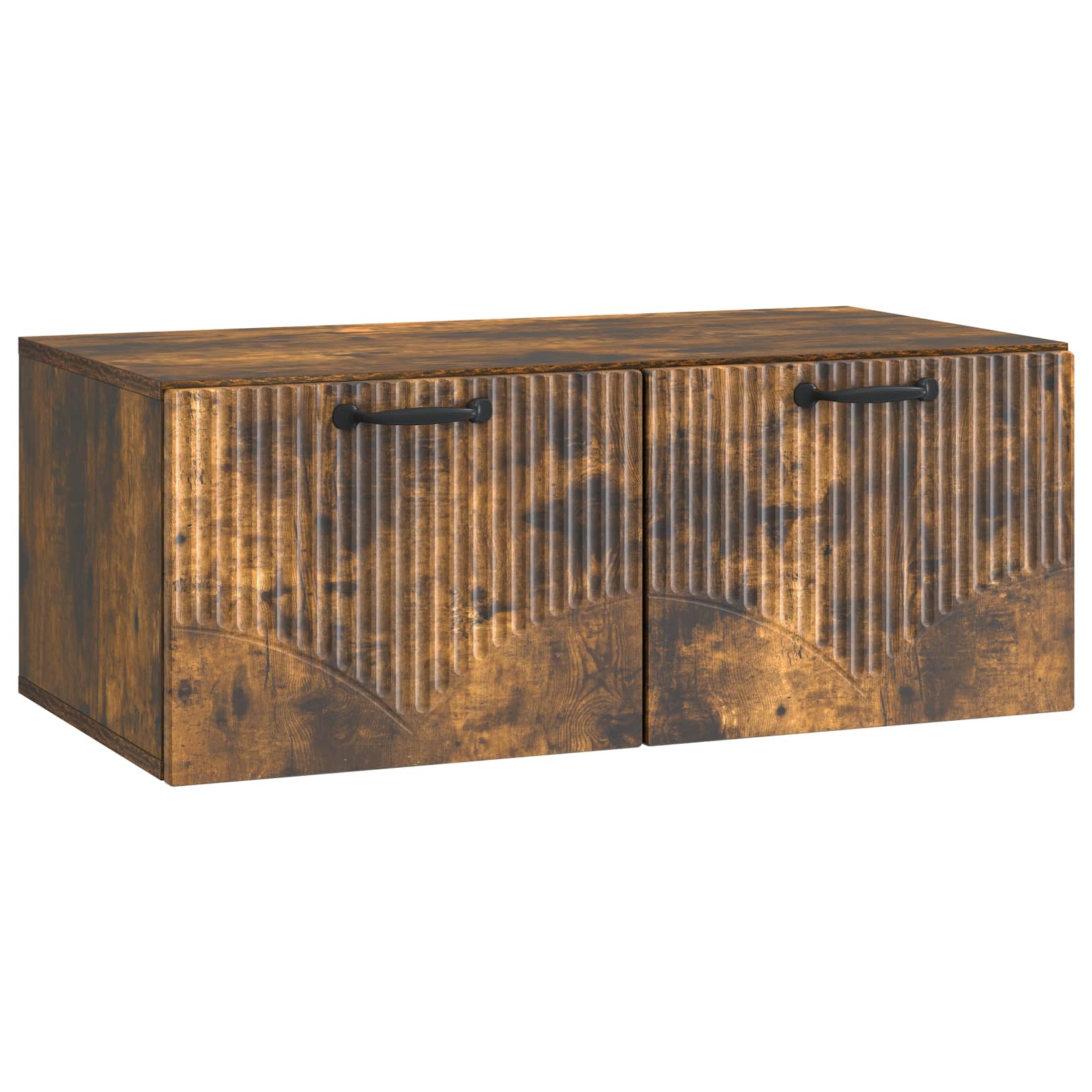 Gabinete de TV de parede carvalho fumado 78,5 x 41 x 30 cm