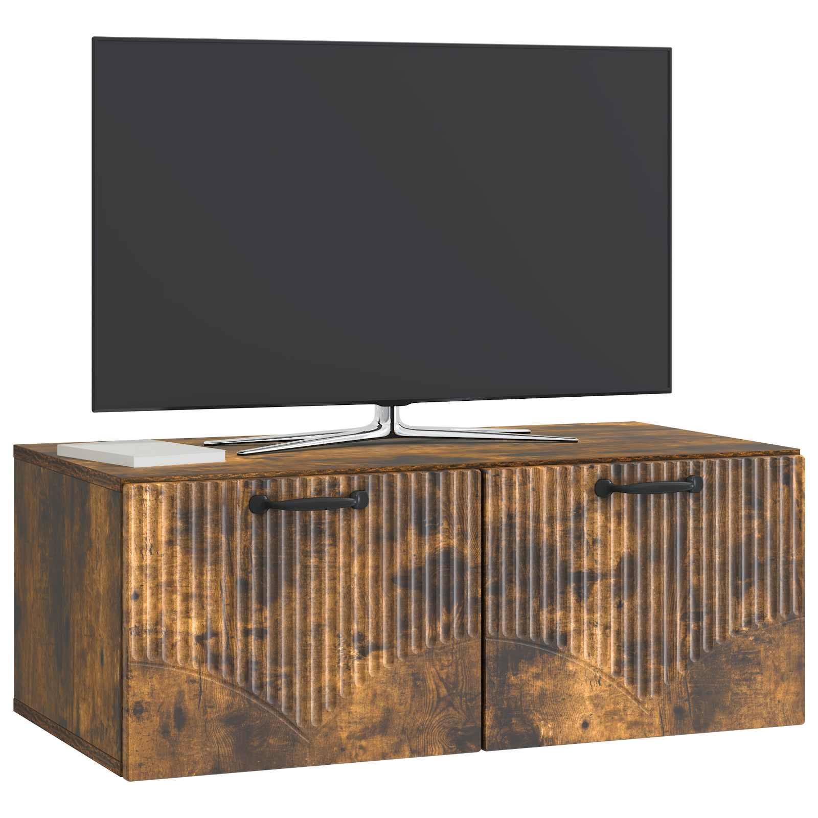 Gabinete de TV de parede carvalho fumado 78,5 x 41 x 30 cm