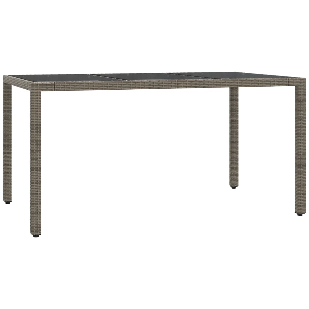 5 Pcs conjunto de jantar p/ jardim c/ almofadões vime PE cinza