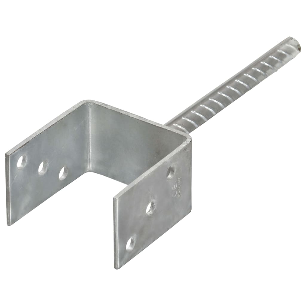 Âncoras de vedação 6 pcs 9x6x30 cm aço galvanizado prateado