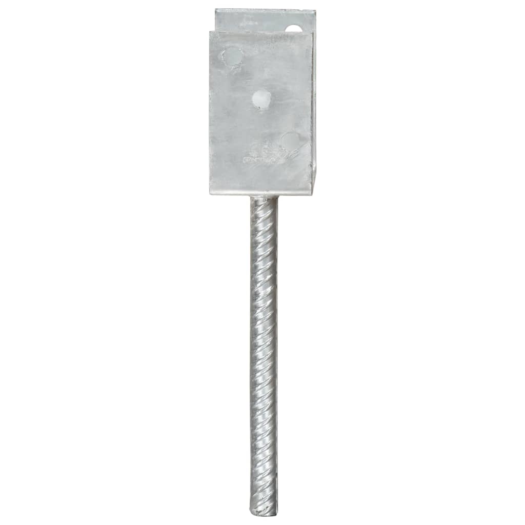 Âncoras de vedação 6 pcs 9x6x30 cm aço galvanizado prateado