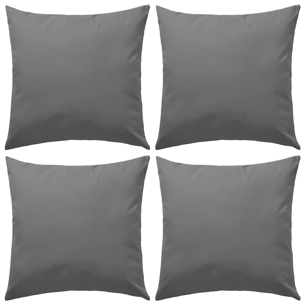 Almofadas para exterior 4 pcs 45x45 cm cinzento