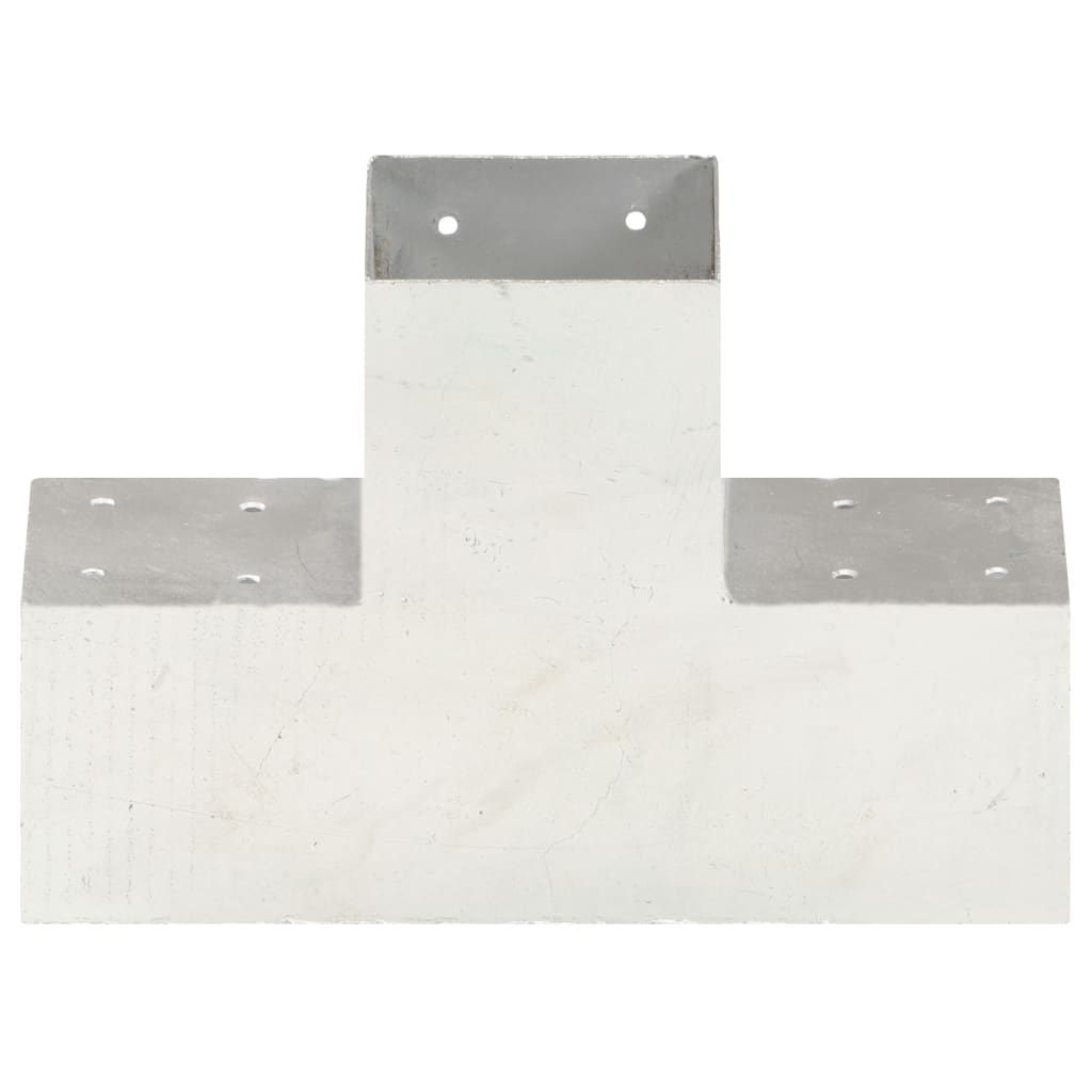 Base para poste em forma de x 101x101 mm metal galvanizado