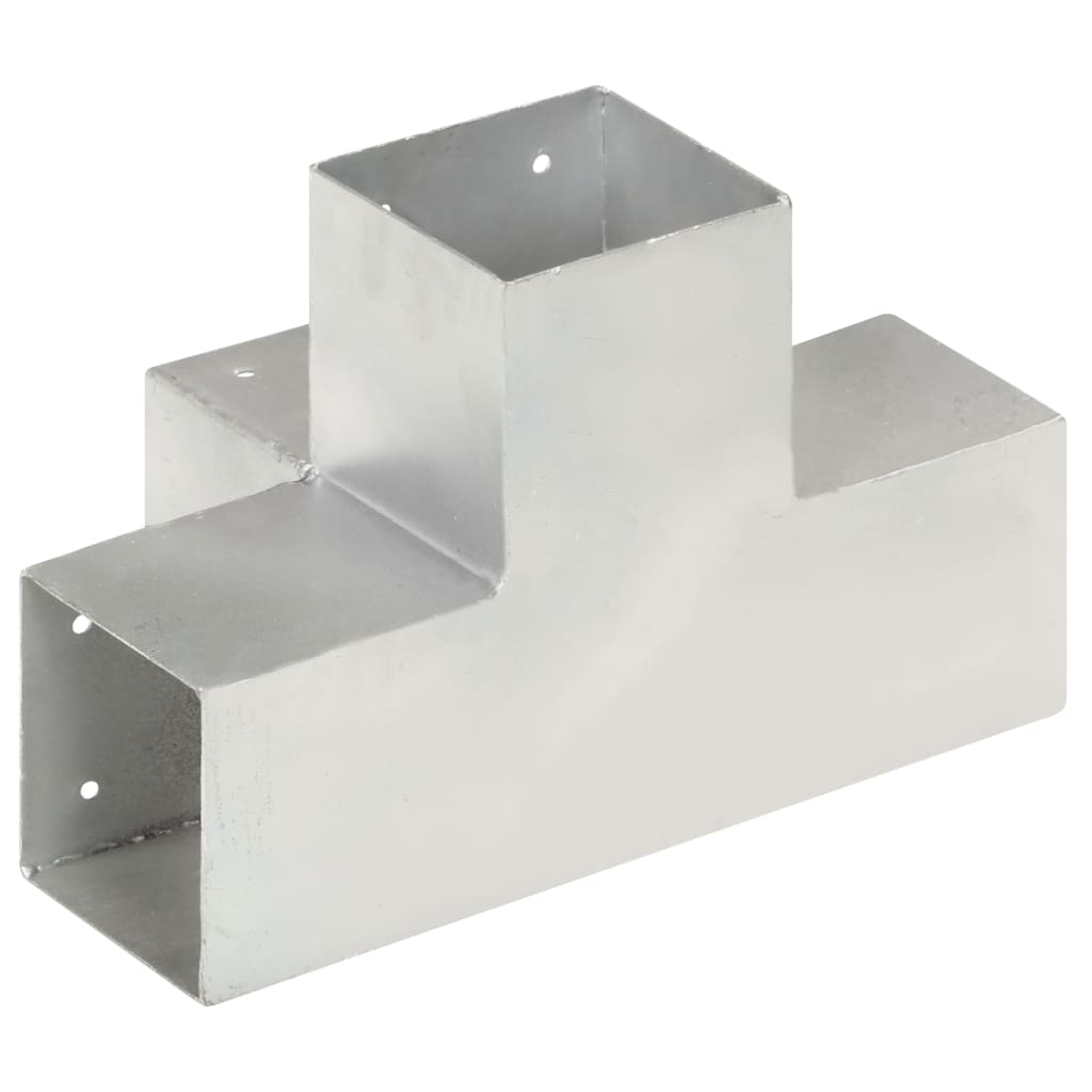 Base para poste em forma de x 101x101 mm metal galvanizado