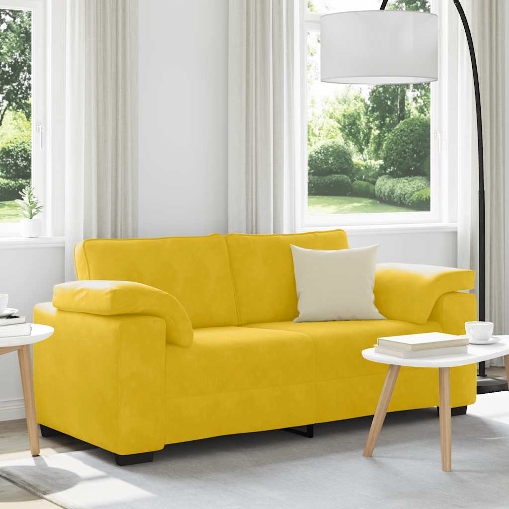 Sofá-luvas 180x77x82 cm veludo amarelo