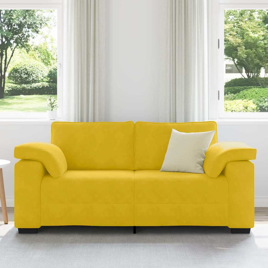 Sofá-luvas 180x77x82 cm veludo amarelo