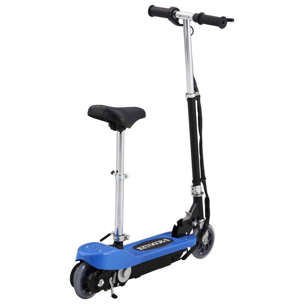 Trotinete/scooter elétrica com assento 120 w azul