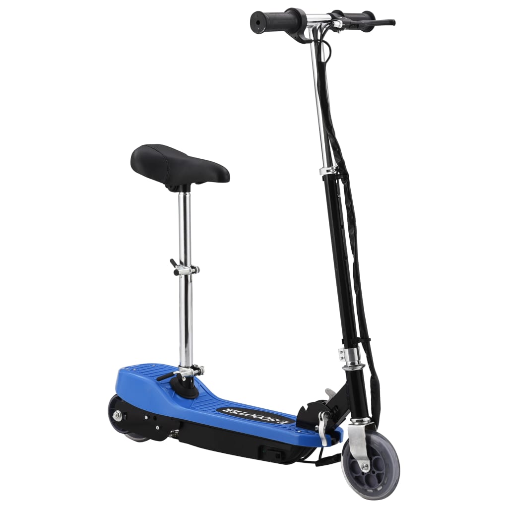 Trotinete/scooter elétrica com assento 120 w azul