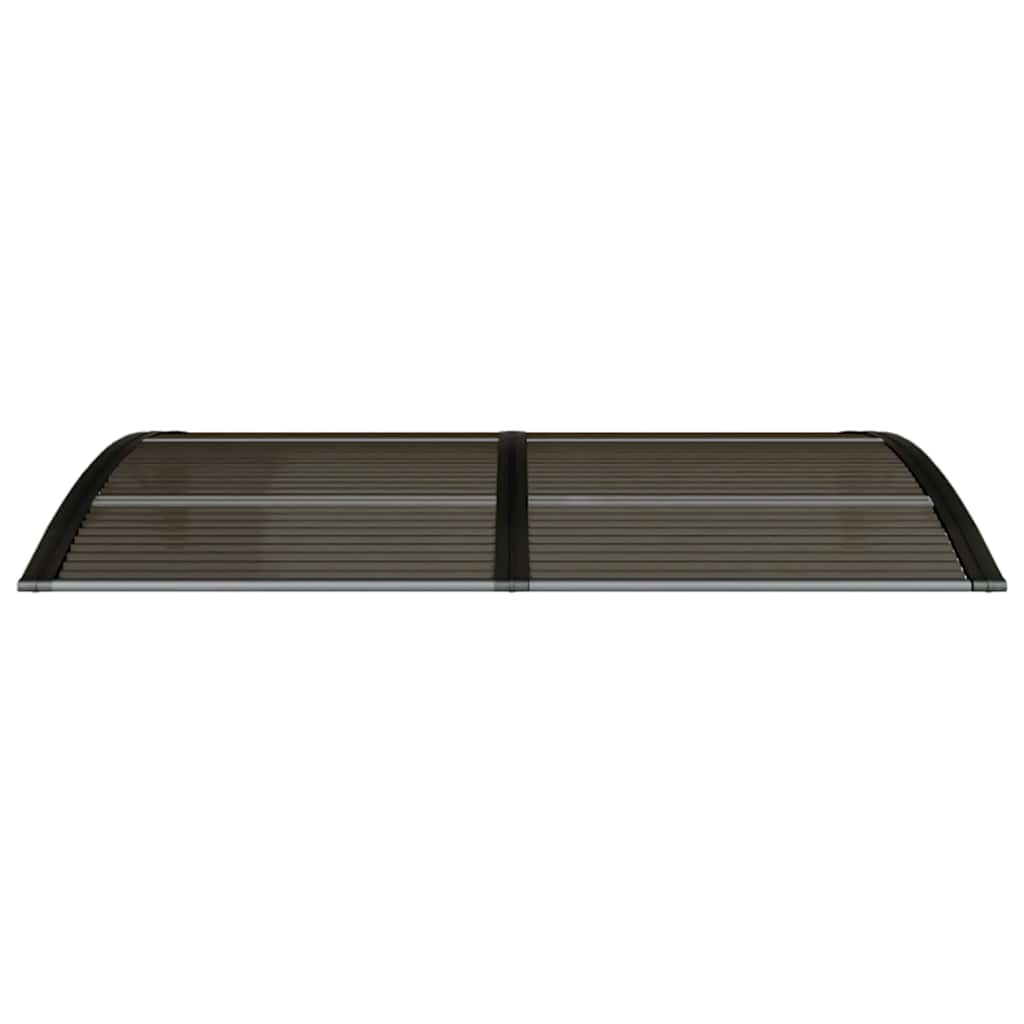 Toldo de porta 150x75 cm policarbonato preto