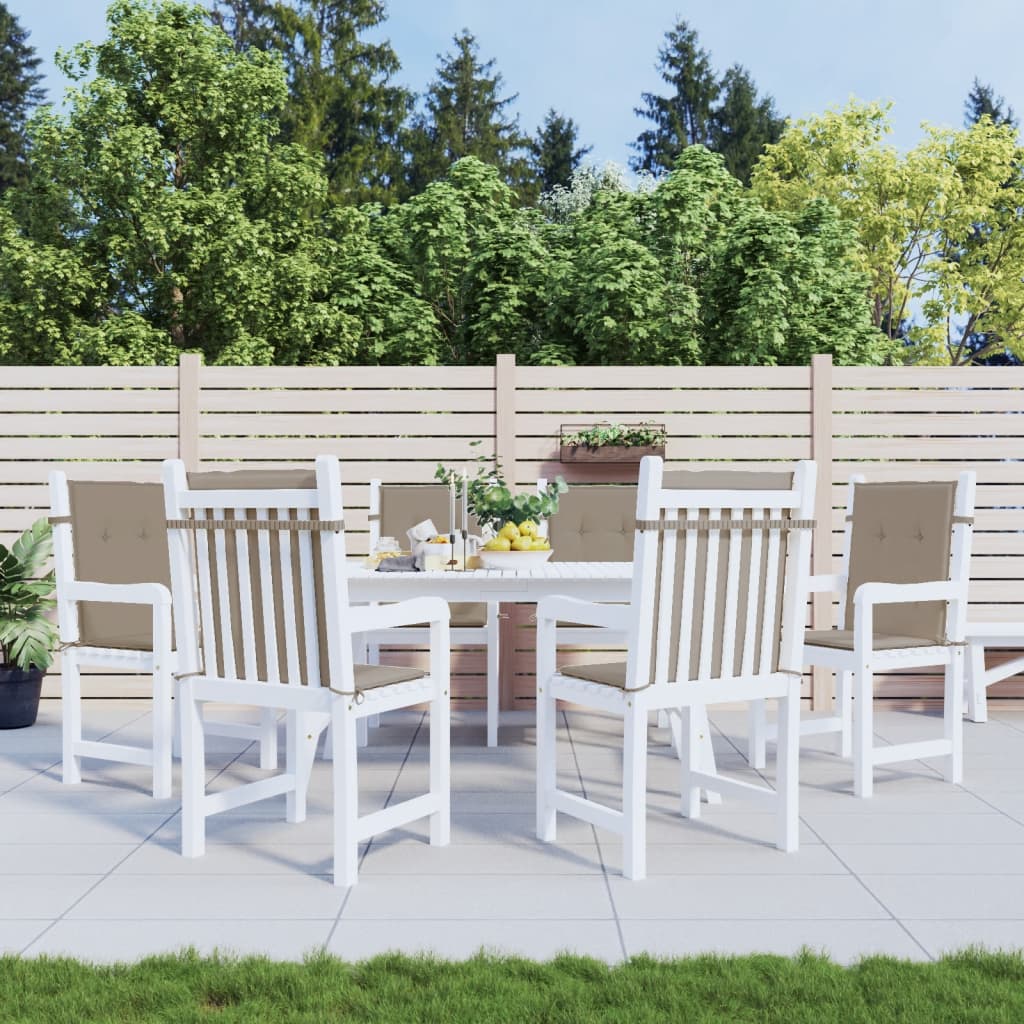 Almofadões lombares p/ cadeiras de jardim 6pcs oxford cinza-AC.