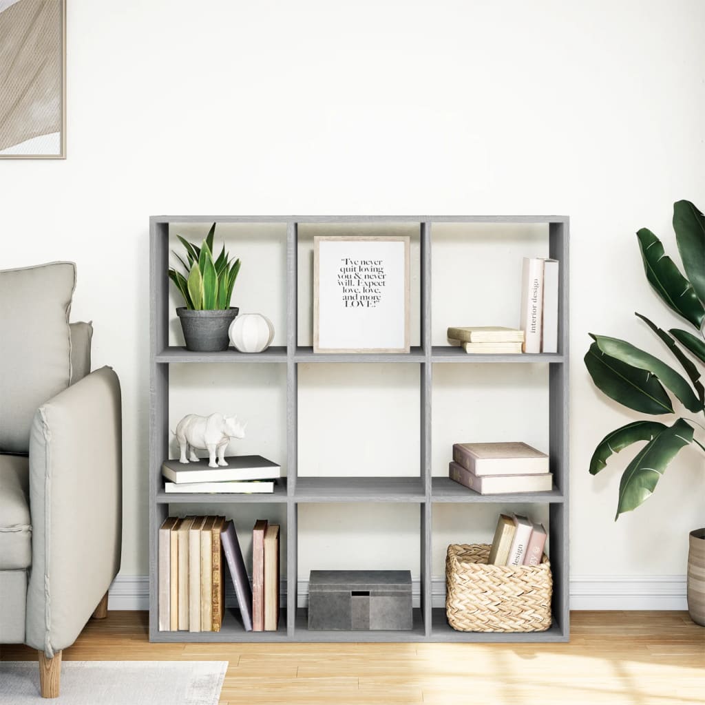 Estante divisória 102x29x103,5 cm deriv. madeira cinza sonoma