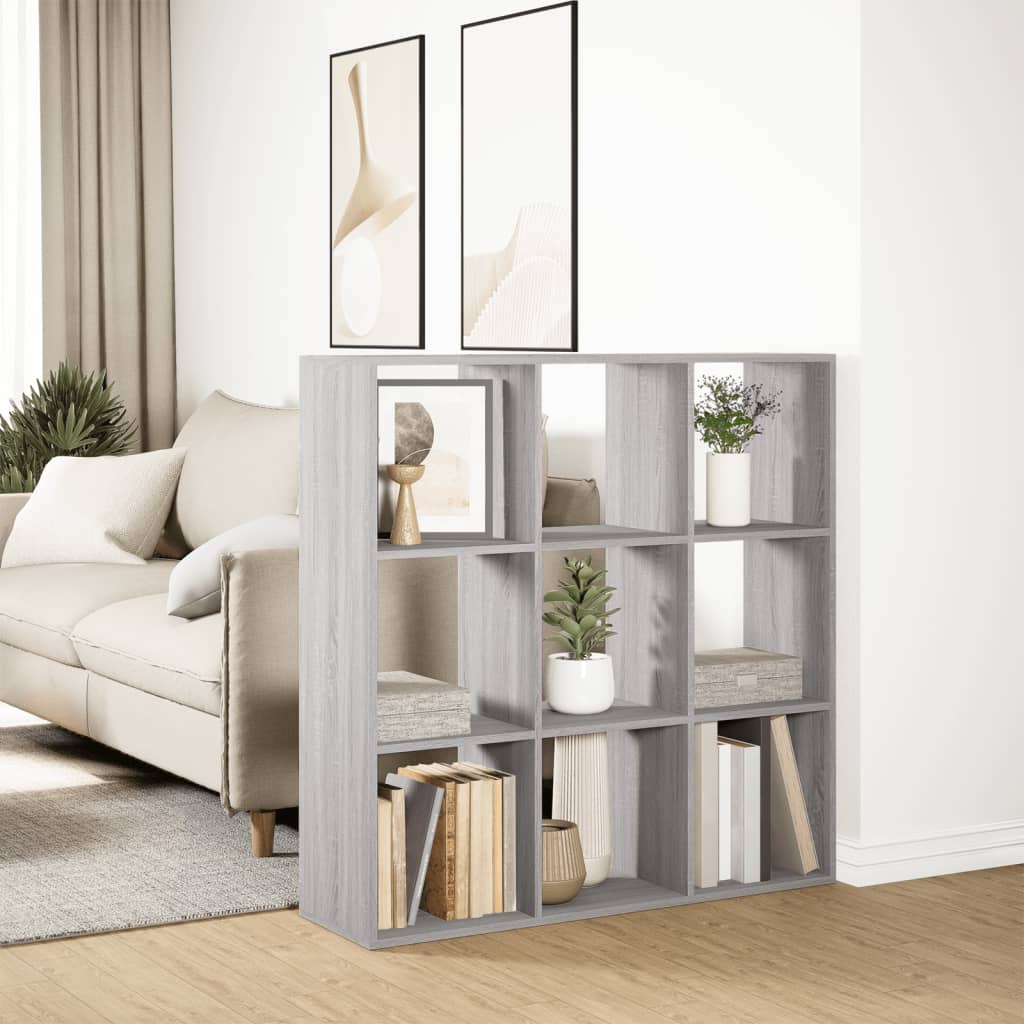 Estante divisória 102x29x103,5 cm deriv. madeira cinza sonoma