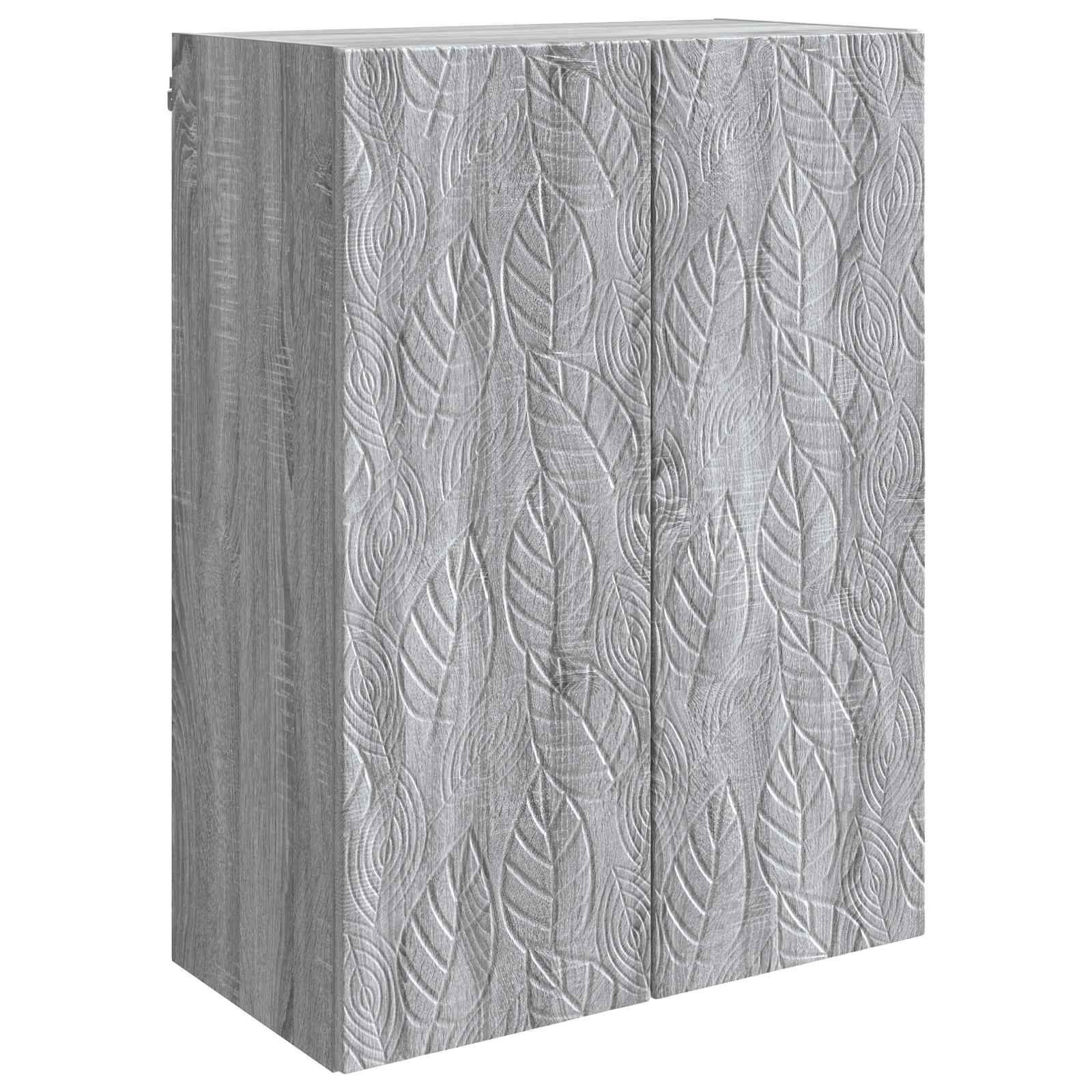 Armário de parede sonoma cinzento 66 x 34,5 x 90 cm