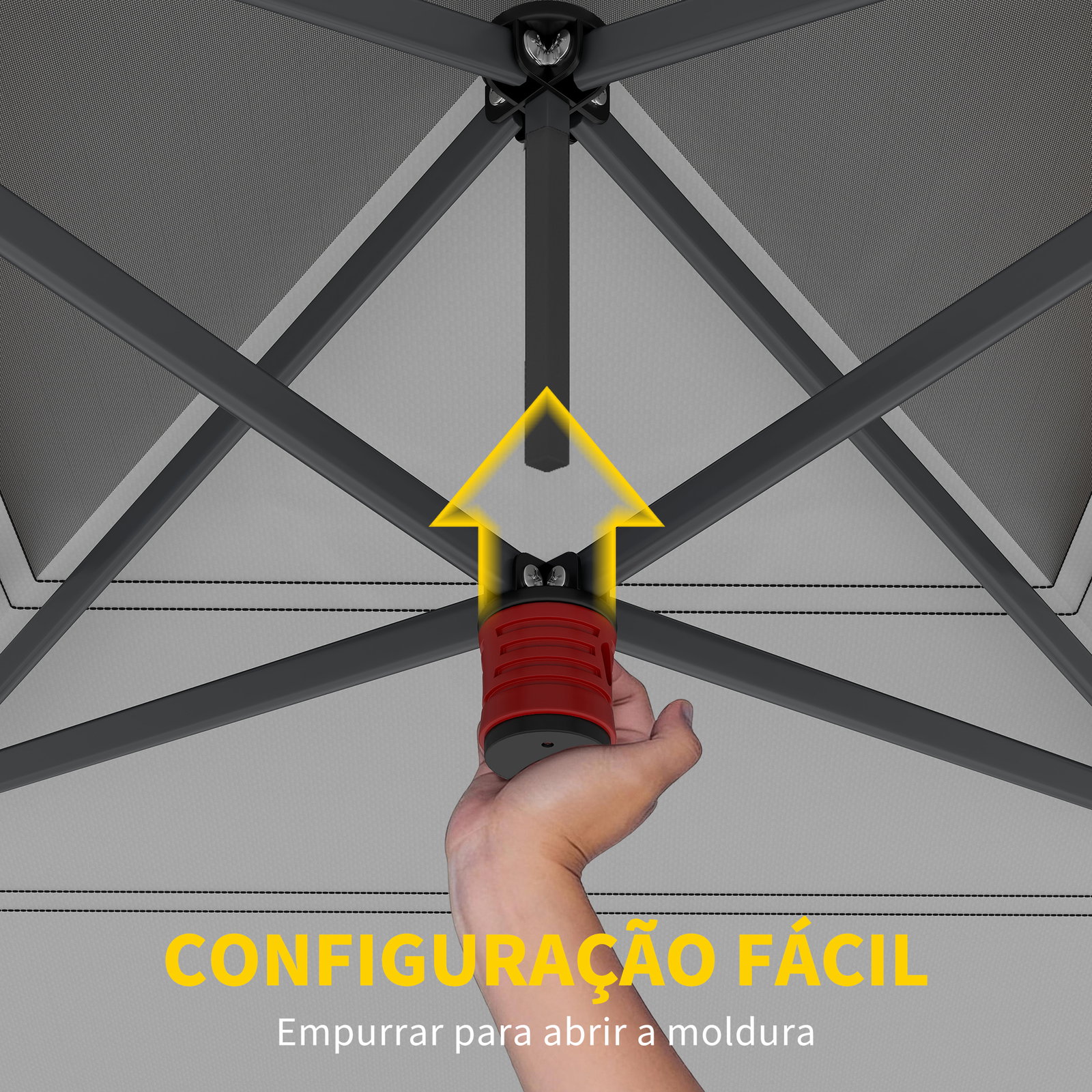 Tenda dobrável pop-up 4x4 m com bloqueio central upf50+ altura ajustável sacos de areia e bolsa com rodas bege e castanho