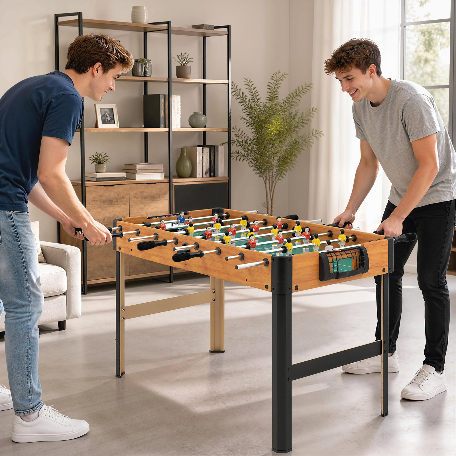 Matraquilho para crianças acima de 7 anos com 2 bolas 8 hastes 2 marcadores de pontos 22 jogadores 118x104x69cm multicor