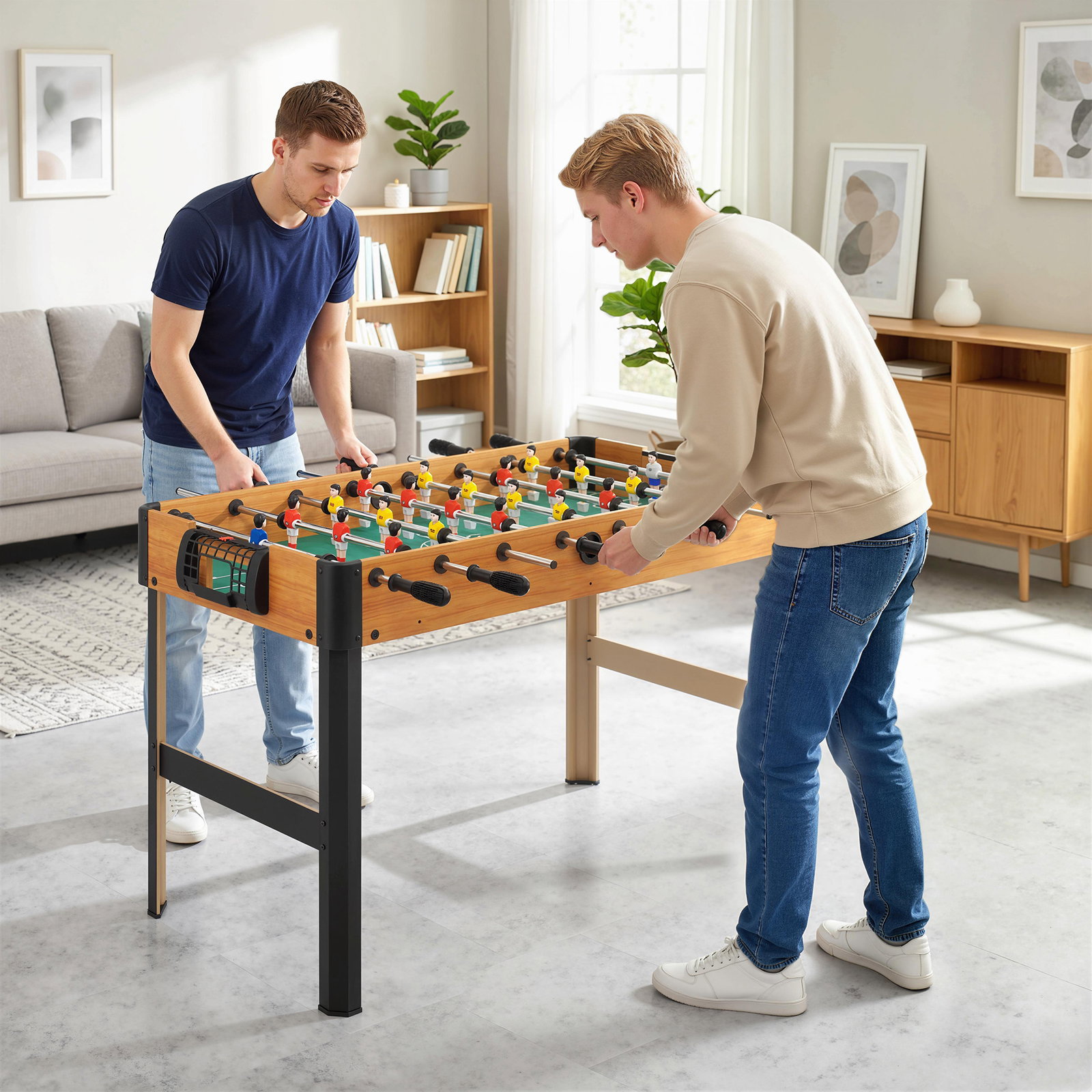 Matraquilho para crianças acima de 7 anos com 2 bolas 8 hastes 2 marcadores de pontos 22 jogadores 118x104x69cm multicor
