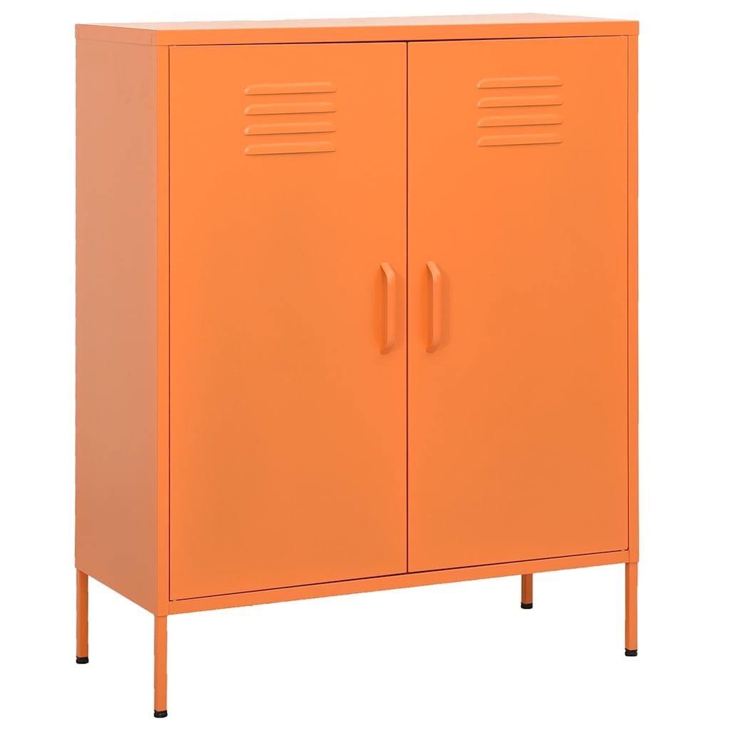 Armário de arrumação aço 80x35x101,5 cm laranja