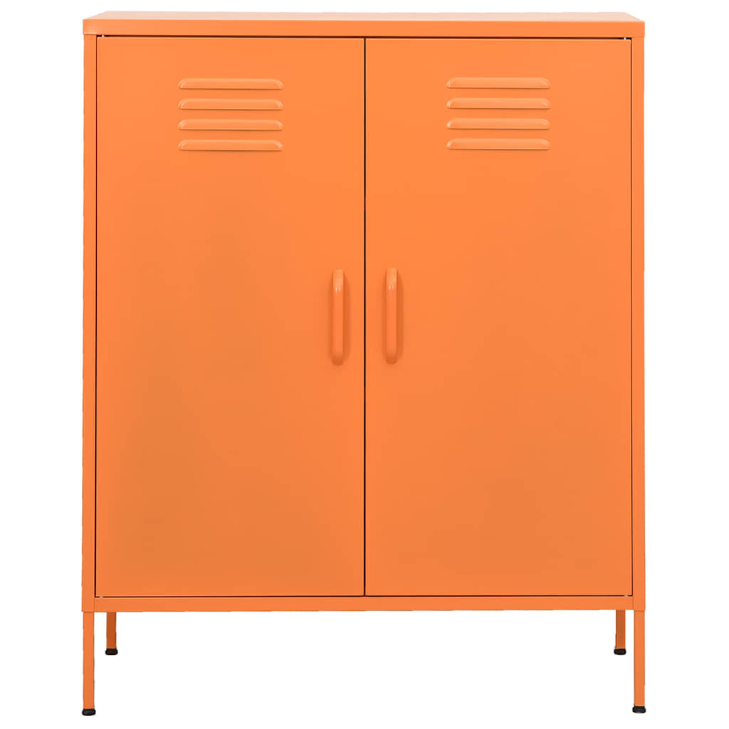 Armário de arrumação aço 80x35x101,5 cm laranja