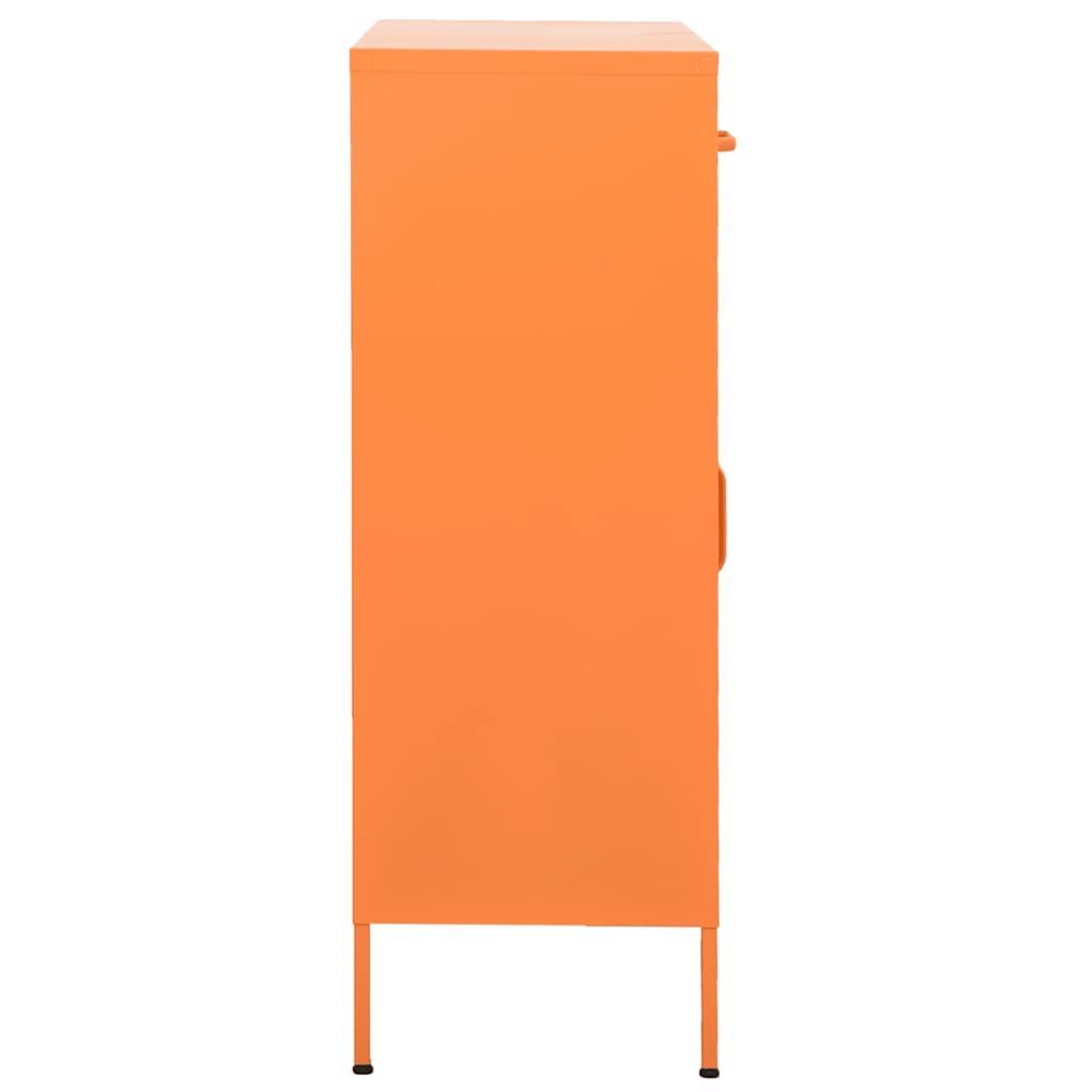 Armário de arrumação aço 80x35x101,5 cm laranja