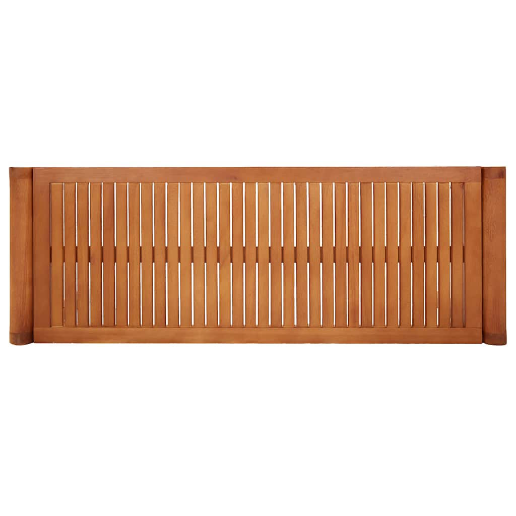 Banco de jardim 2 lugares 120 cm madeira de eucalipto maciça