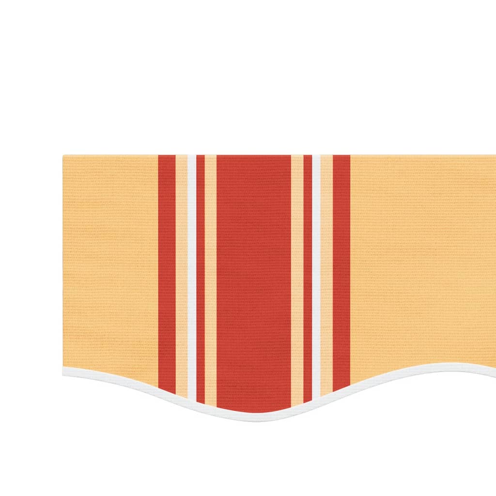 Tecido de substituição para sanefa de toldo 350 cm riscas amarelo/laranja
