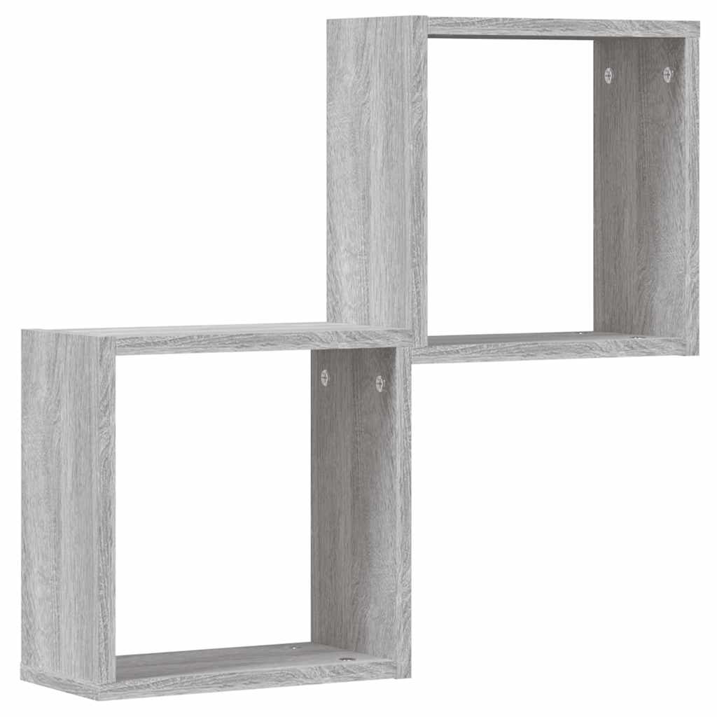 Prateleiras de parede forma de cubo 2 pcs 30x15x30 cm