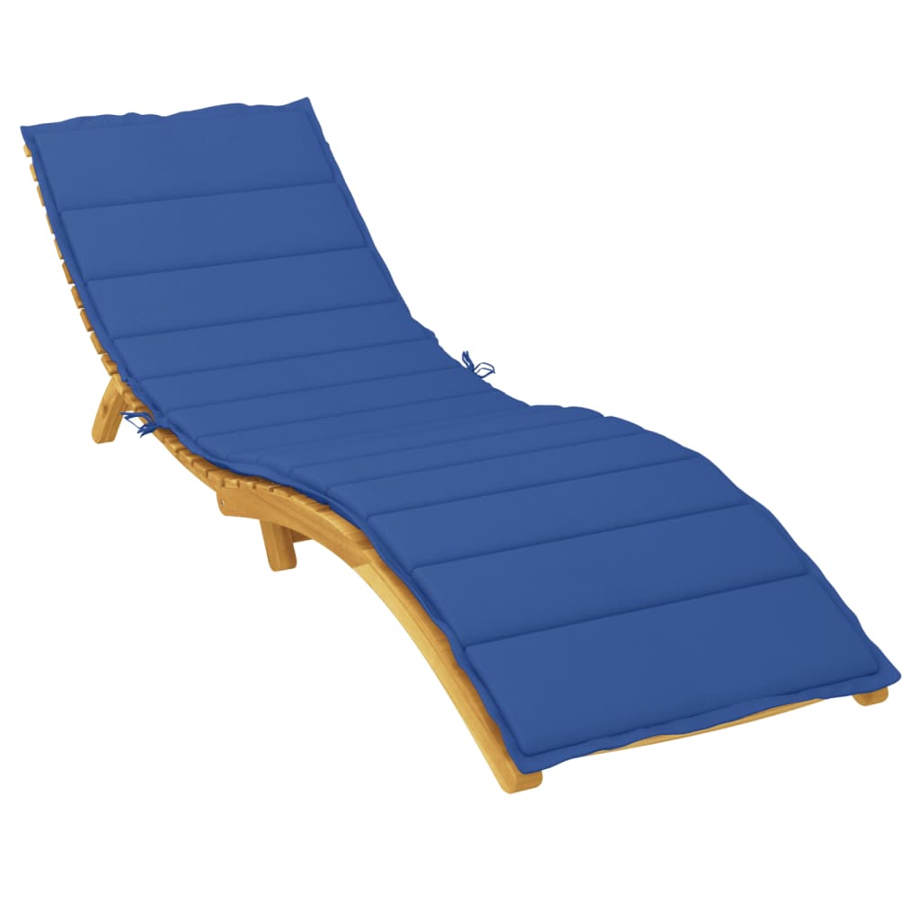 Almofadão p/ espreguiçadeira 200x60x3cm tecido oxford azul real