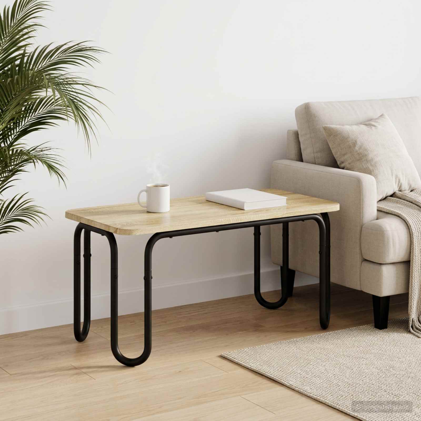 Mesa de centro carvalho sonoma 100 x 50 x 45 cm